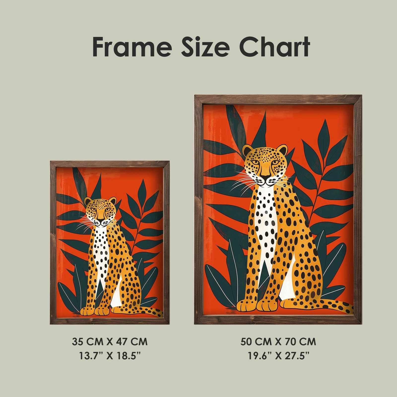 Pikturë dekorative me kornizë MDF, Wallity, TUN057-XL, shumëngjyrëshe, 50x70x3.5cm