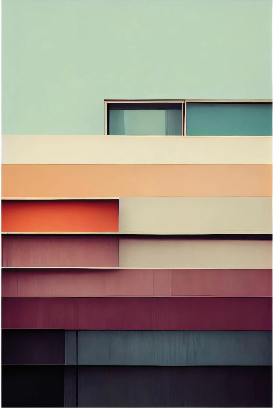 Pikturë dekorative me kornizë, Wallity, Lmnmdl18, shumëngjyrëshe, 33x48cm