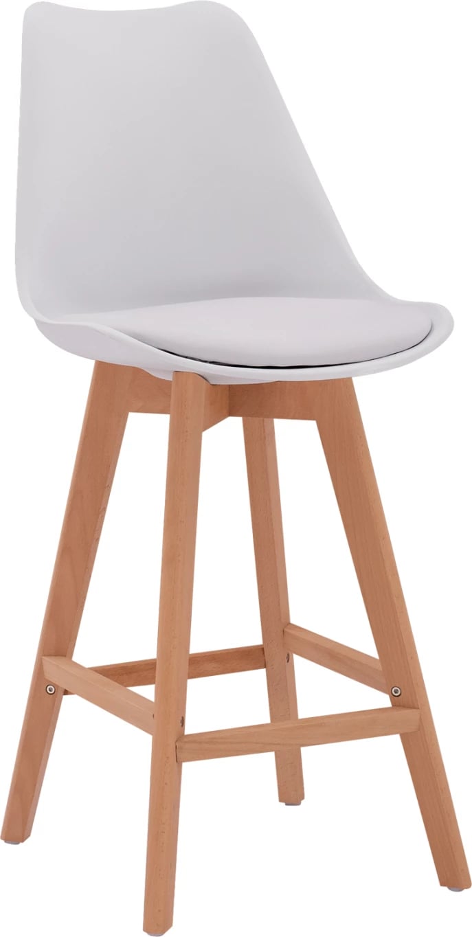 Karrige për bar Vegas FH8000.11, e bardhë, 48x58x105 cm, set prej 4 copash