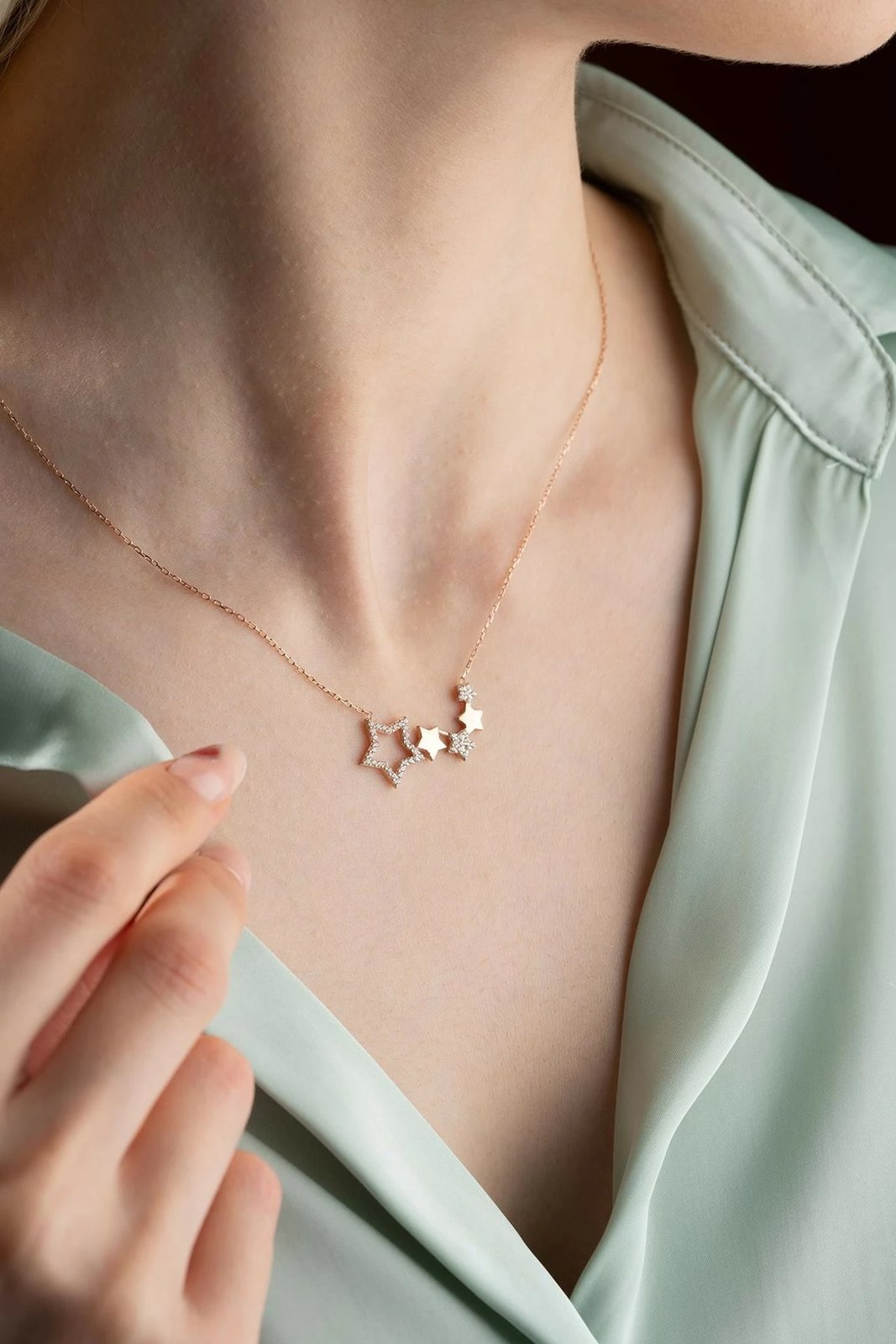 Qafore argjendi Jumeon, ngjyrë rozë e bardhë, NRZ999286