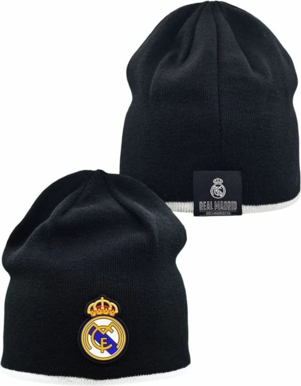 Kapelë reversible Real Madrid, unisex, bardhë/zezë