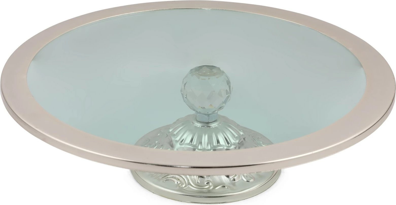 Pjatë ëmbëlsirash Hermia Concept, PLTN01, ngjyrë argjendi