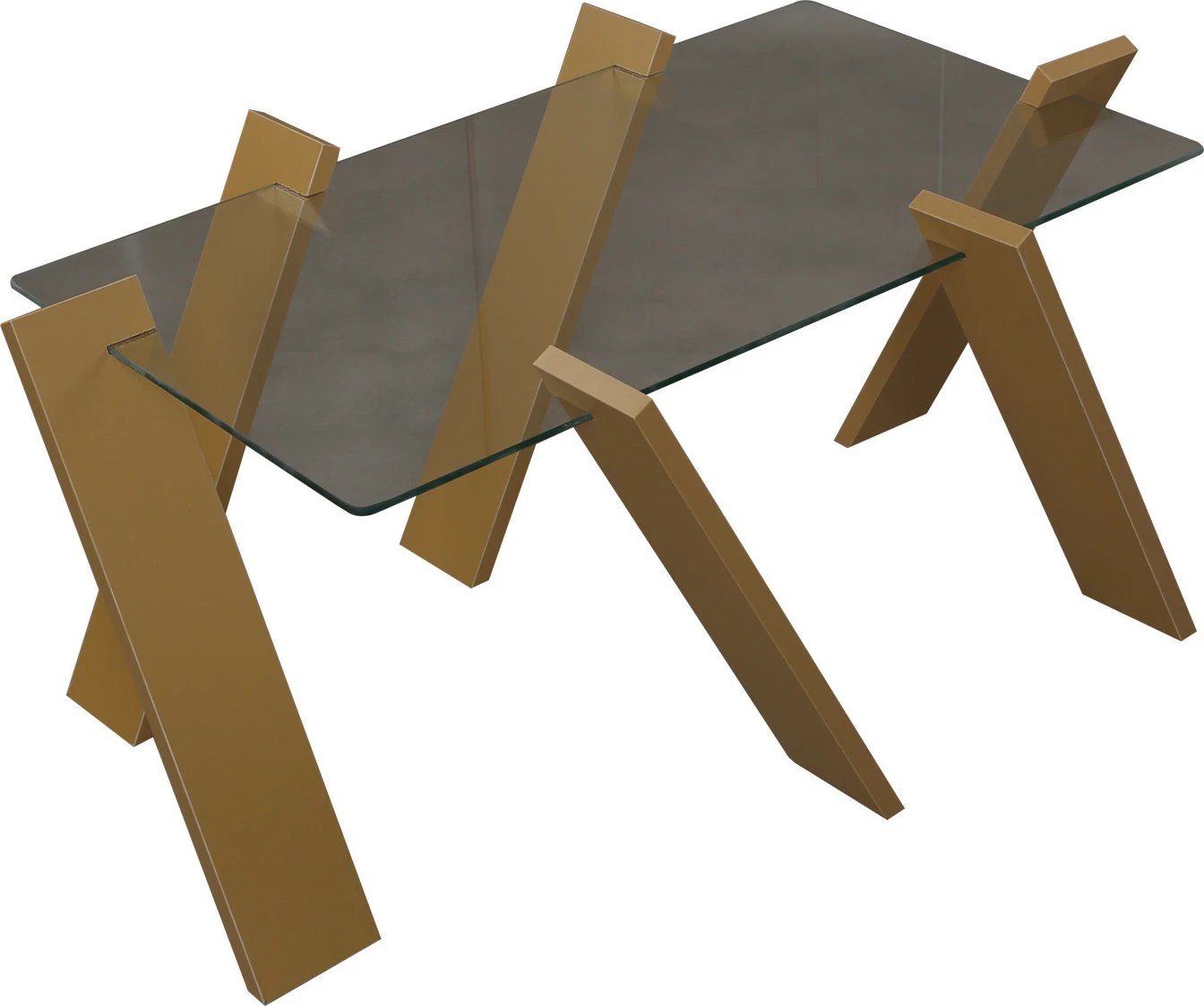 Tavolinë kafeje Hanah Home, Roman Maxi, ngjyrë mustard