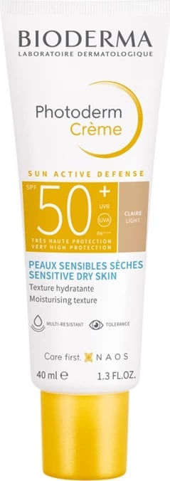 Krem për fytyrë me ngjyrë SPF50+ Bioderma Photoderm Light, 40ml unisex