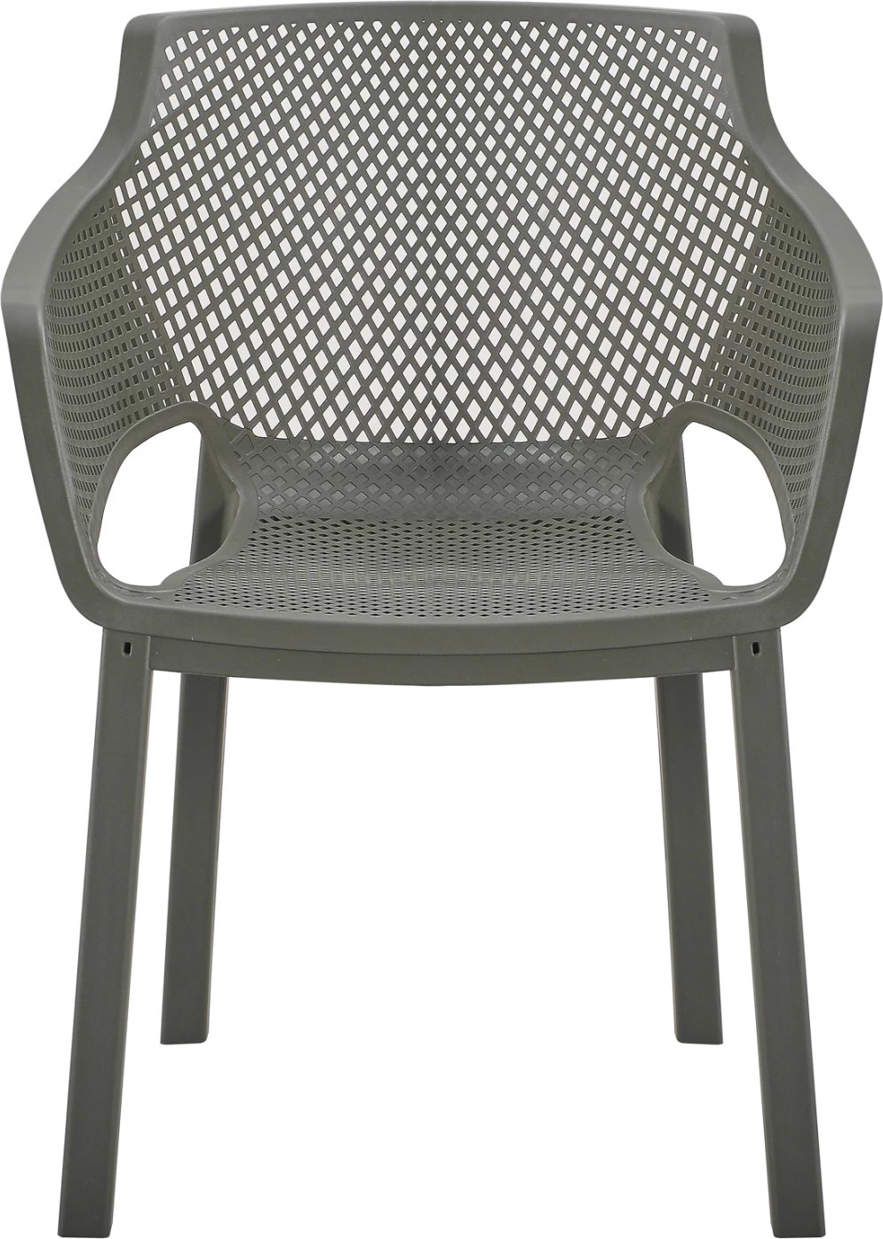 Karrige me mbështetëse për ngrënie, polipropilen, ngjyrë ulli e errët, PEGGY FH6368.05, 60x55x79cm