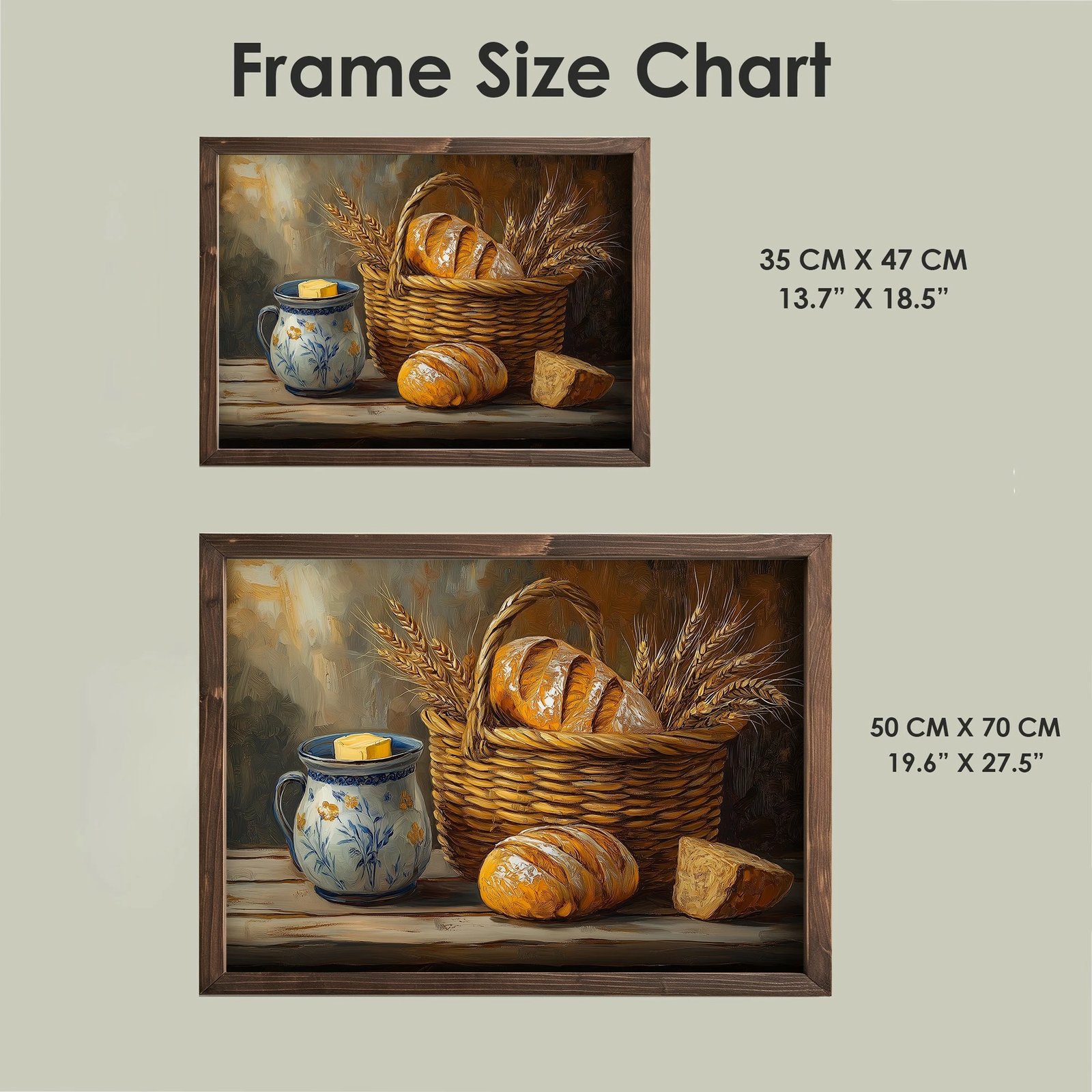 Pikturë dekorative me kornizë, MDF, Wallity, TUN119-XL, shumëngjyrëshe, 50x70x3.5cm