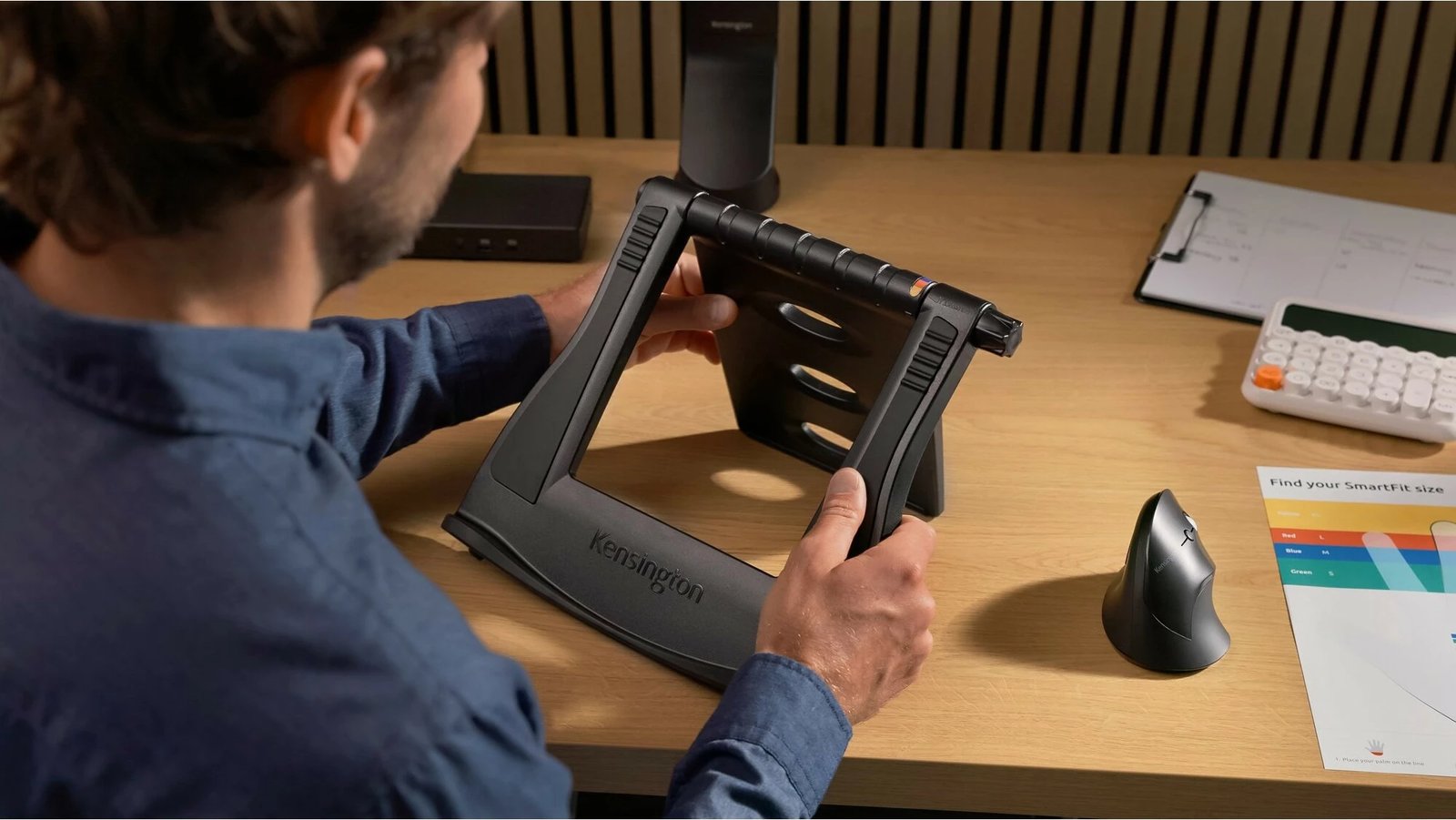 Maus Kensington Pro Fit Ergo Vertical Wireless, 1600 DPI, i zi