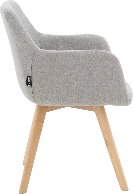 Karrige Nasima, material stof, ngjyrë gri-natyrale, 57x58x84cm