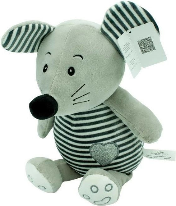 Lodër pelushi TULILO miu 26 cm, gri