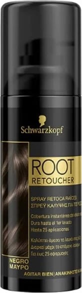 Spray për rrënjë flokësh Schwarzkopf Root Retoucher i zi 120ml