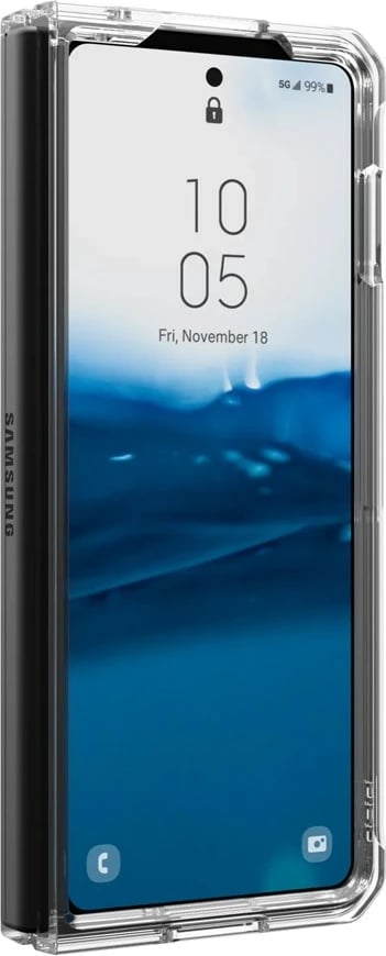 Mbështjellës Urban Armor Gear 214356114343 për celular Samsung, 7.6", Transparent, i bardhë