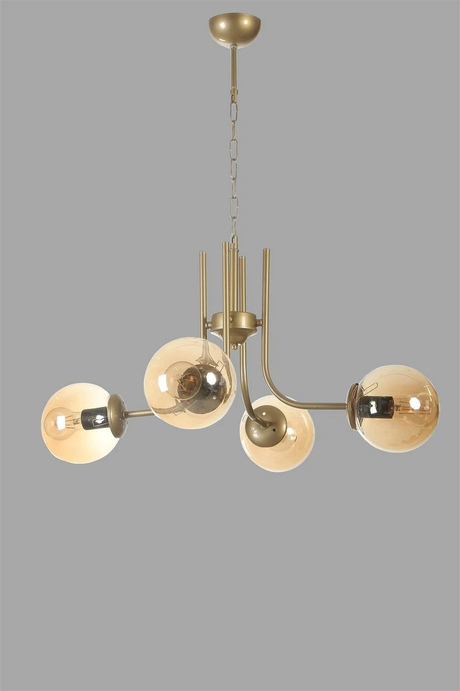 Llambë tavani Opviq, 8783-4, ngjyrë amber dhe ari