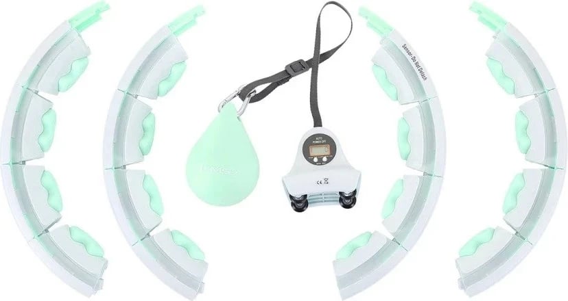 Hula hop HMS HHW06 me peshë dhe numërues, e gjelbër