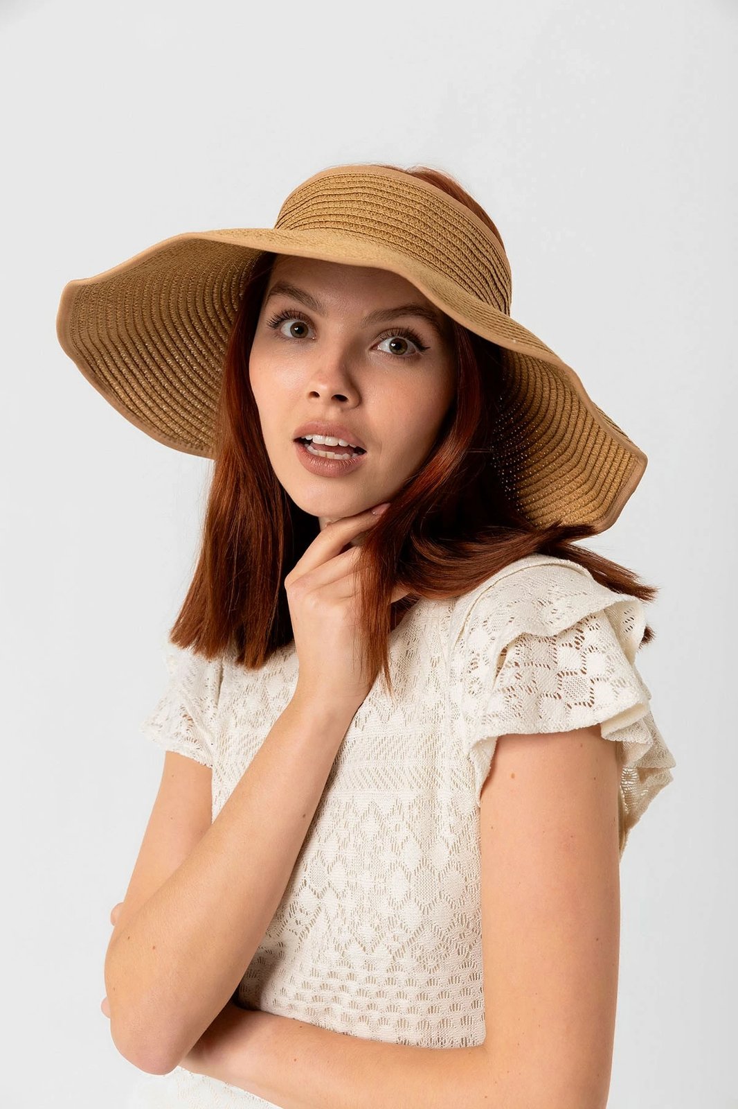 Kapelë për gra, ngjyrë camel, Jumeon, Hsr2080