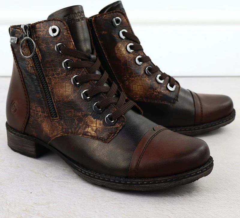 Çizme femra Rieker D4382-25 Remonte, kafe