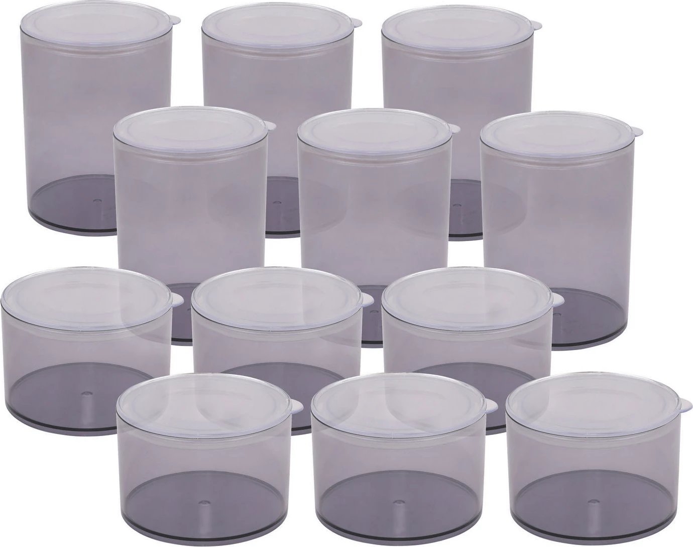 Set kuti për organizim (12 copë), Hermia Concept, ACJCL12C0804L, ngjyrë gri