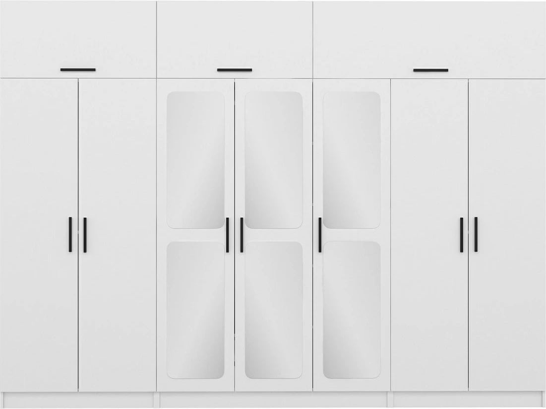 Dollap Skye Decor, i bardhë, 315x235x52cm, 13 pjesë
