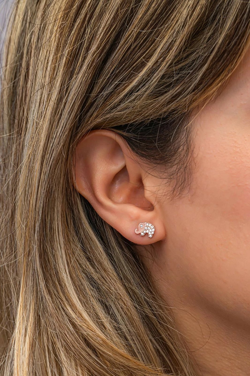 Vathë argjendi në formë elefanti, ngjyrë rozë, Jumeon, NRZ999633