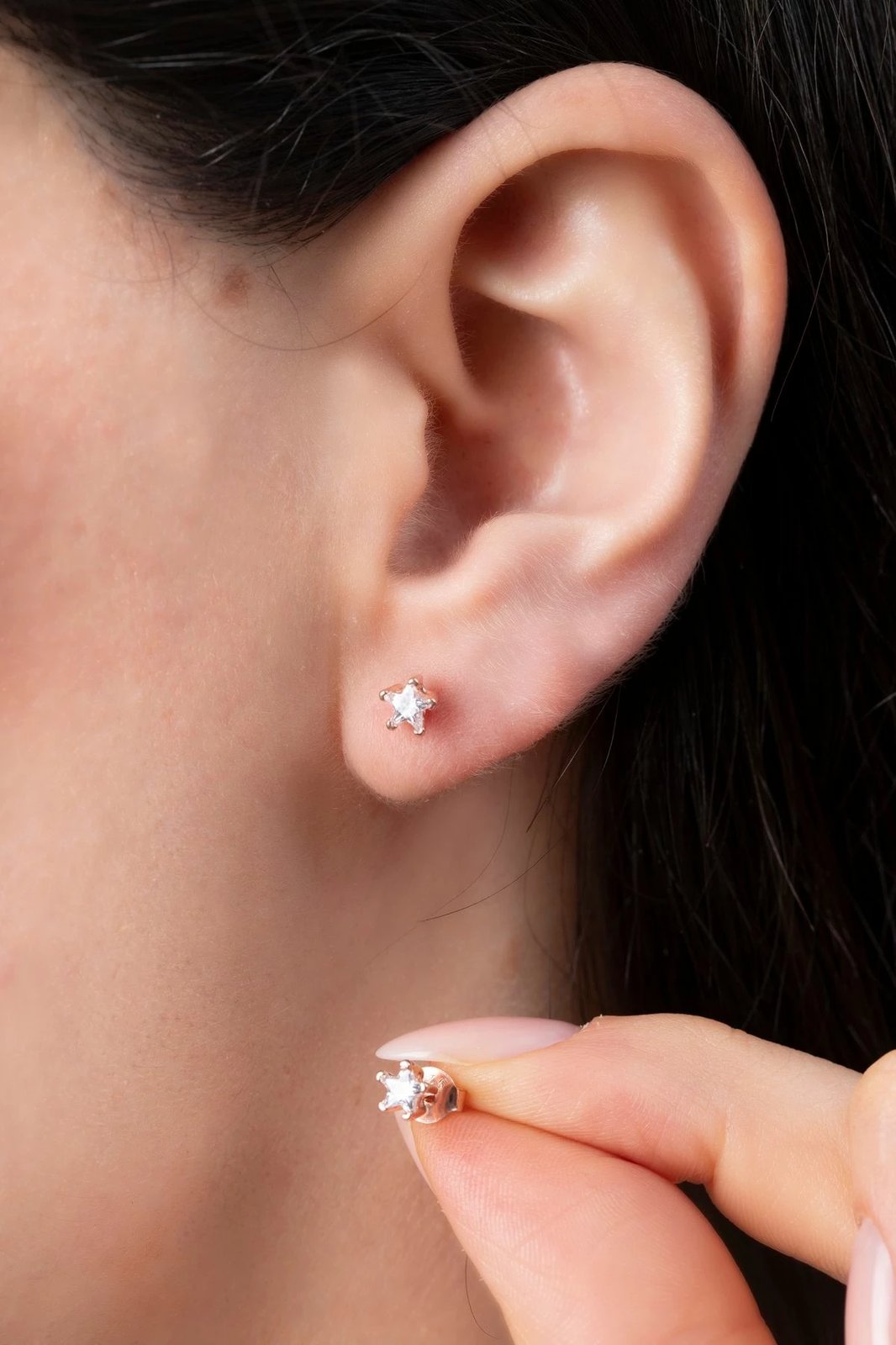 Vathë argjendi Elika Silver, ngjyrë rozë, ELKMD50597R