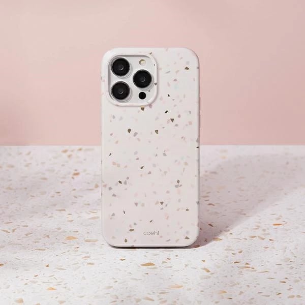 Mbështjellës UNIQ Coehl Terrazzo për iPhone 14 Pro Max, sand