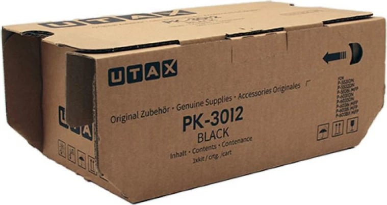 Toner, Utax PK-3012 (1T02T60UT0/1T02T60UTS/1T02T60UTC), kapacitet deri 24,000 faqe, i zi