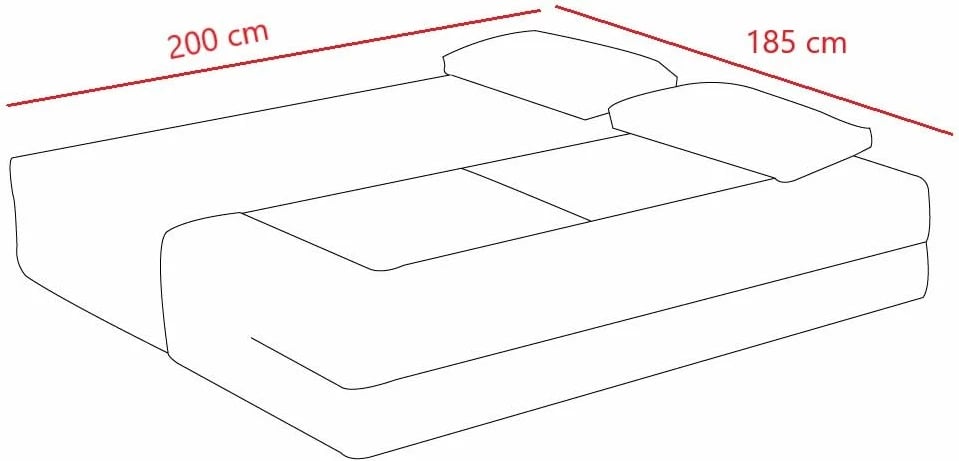 Divan-krevat dy ulëshe, ngjyrë antracit, Atelier del Sofa, me 2 pouffe