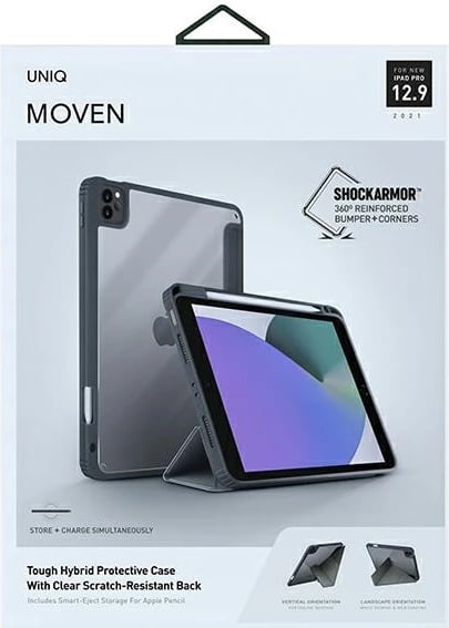 Mbështjellës UNIQ Moven për iPad Pro 12.9" (2021), Gri