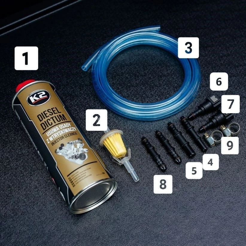 Set pastrimi injektori K2 Diesel Dictum, 500ml