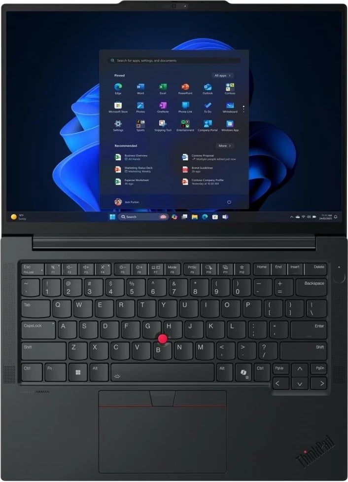 Laptop Lenovo ThinkPad E14 Gen 7 21U2007SPB, Intel Core Ultra 5 226V, 14.0" WUXGA, 16GB RAM, 512GB SSD, Intel Arc 130V, Windows 11 Pro, Copilot+, e zezë, paketë 1 vit Premier Support + 3 vite On-site + CO2 Offset