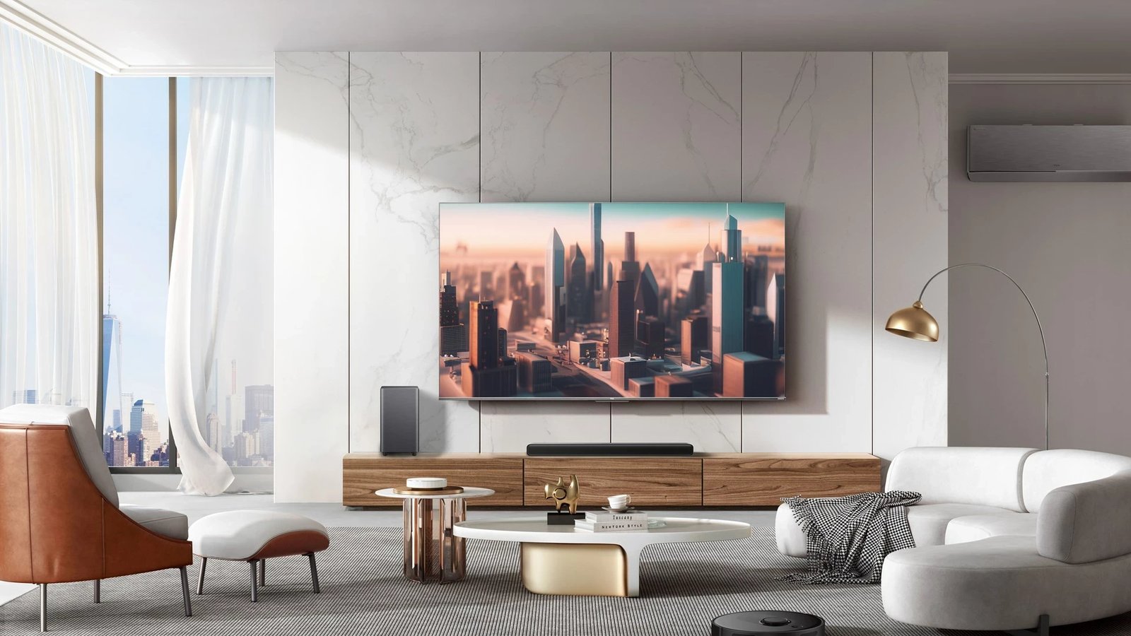 Soundbar TCL S S55H, 2.1 Channel, Dolby Atmos, Subwoofer pa tela, Bluetooth, Titanium