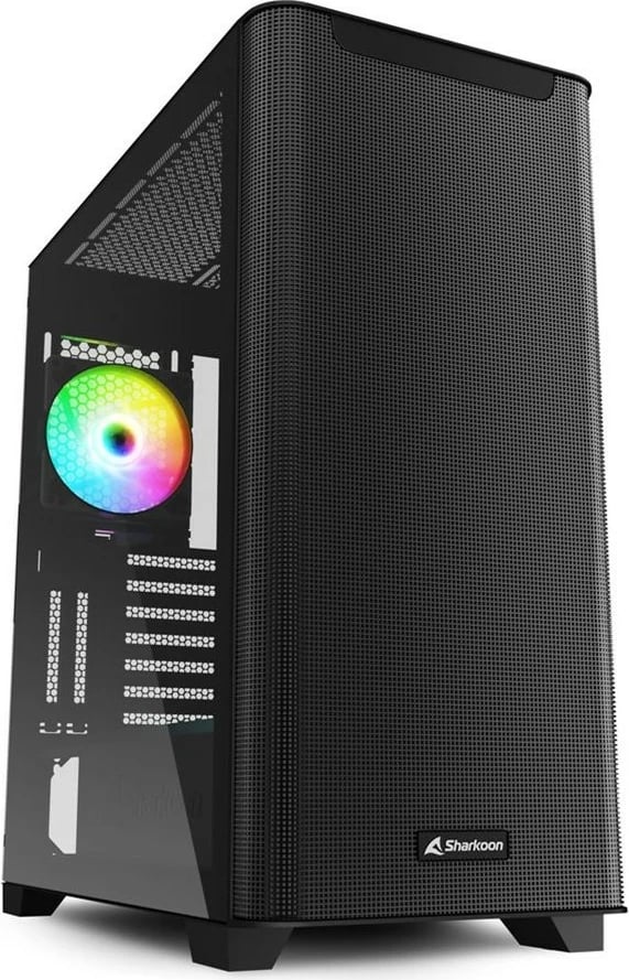 Kasë Sharkoon M30 RGB midi, e zezë
