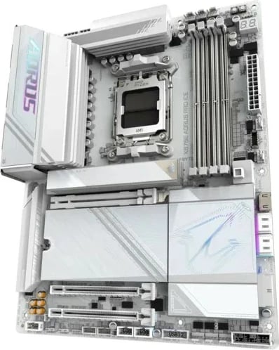 Pllakë amë, Gigabyte AORUS X870E AORUS PRO ICE, AM5 4x DDR5 ATX USB4/HDMI PCIe 5.0 Wi‑Fi 7, e bardhë