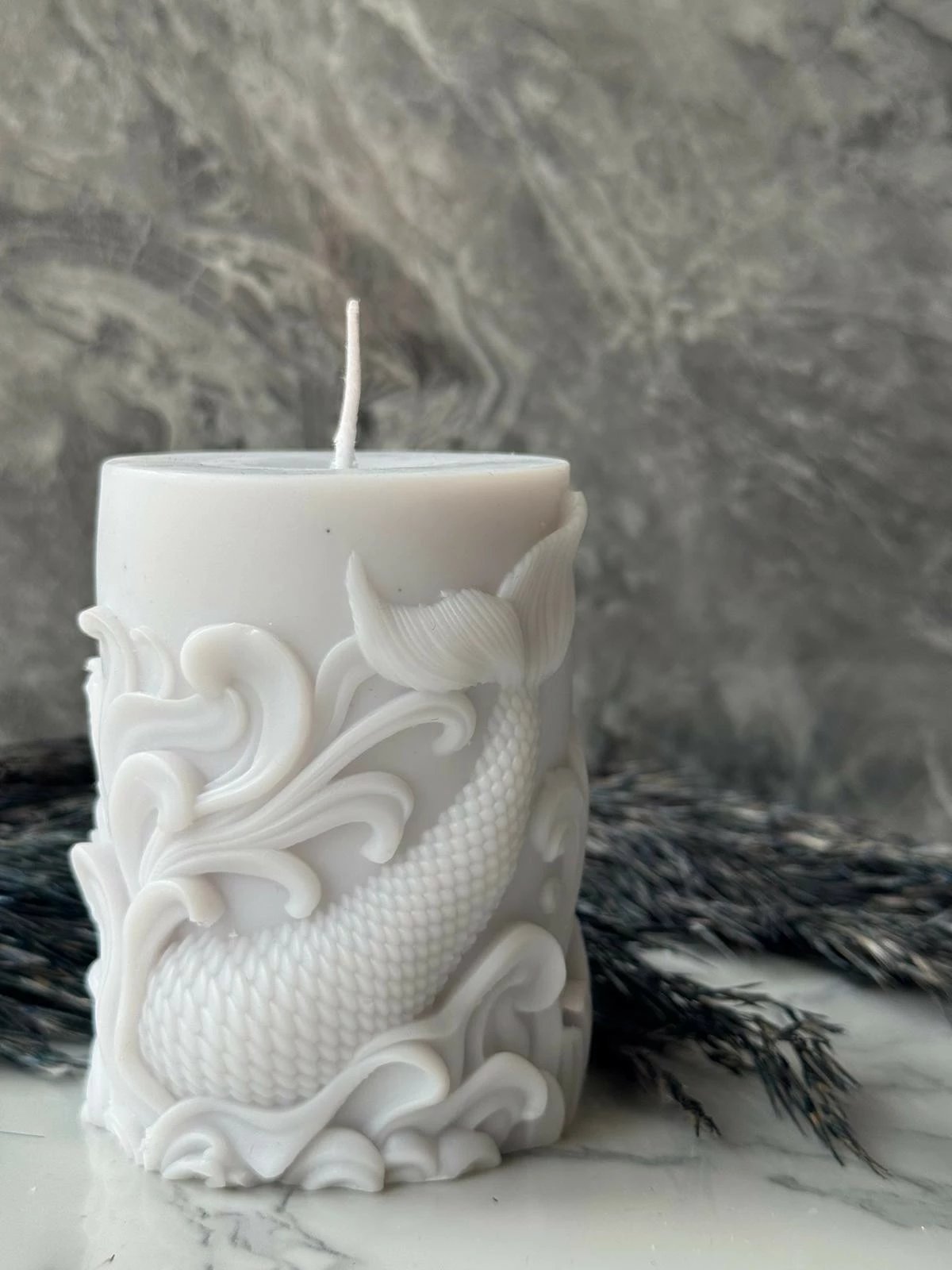 Qiri dekorativ Glamour, i bardhë, Evila Originals, 6x10x6cm