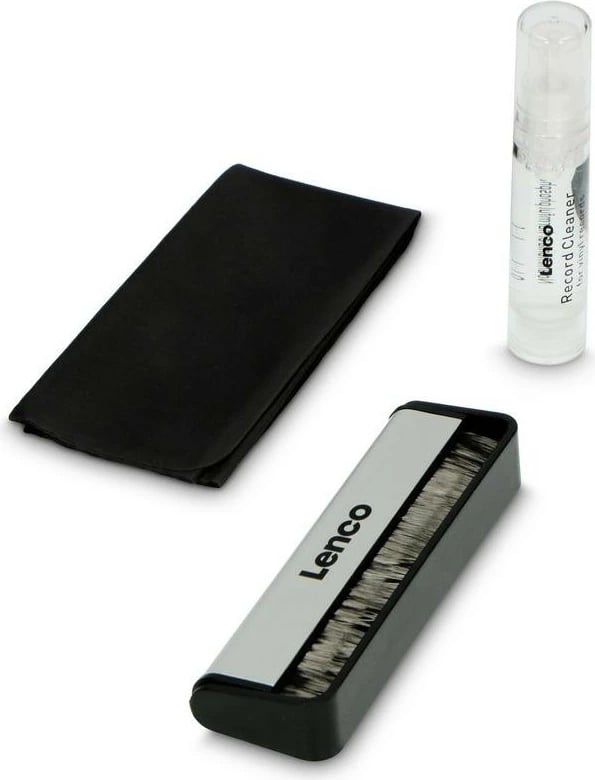 Set pastrimi Lenco TTA-3IN1 për pllaka vinili, furçë karboni, solucion, leckë