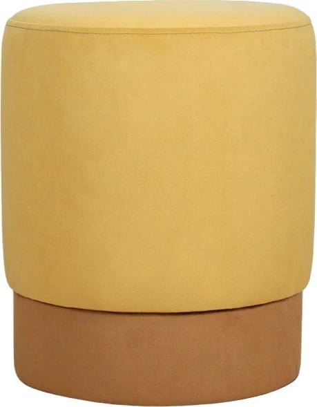 Puf Atelier del Sofa, kadife e verdhë, Ropp