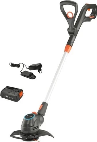 Trimer bari Gardena ComfortCut Li-23/18V P4A, 18V, 23 cm, me bateri, me ngarkues dhe 5 tehe rezervë