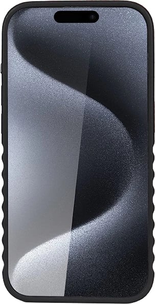 Mbështjellës Audi për iPhone 15 Pro Max, lëkurë sintetike, MagSafe, kafe