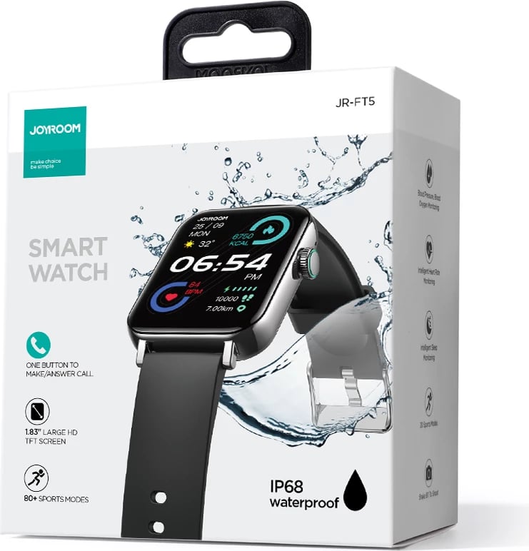 Smartwatch Joyroom Fit-Life JR-FT5, 1.83", Bluetooth 5.3, IP68, i zi