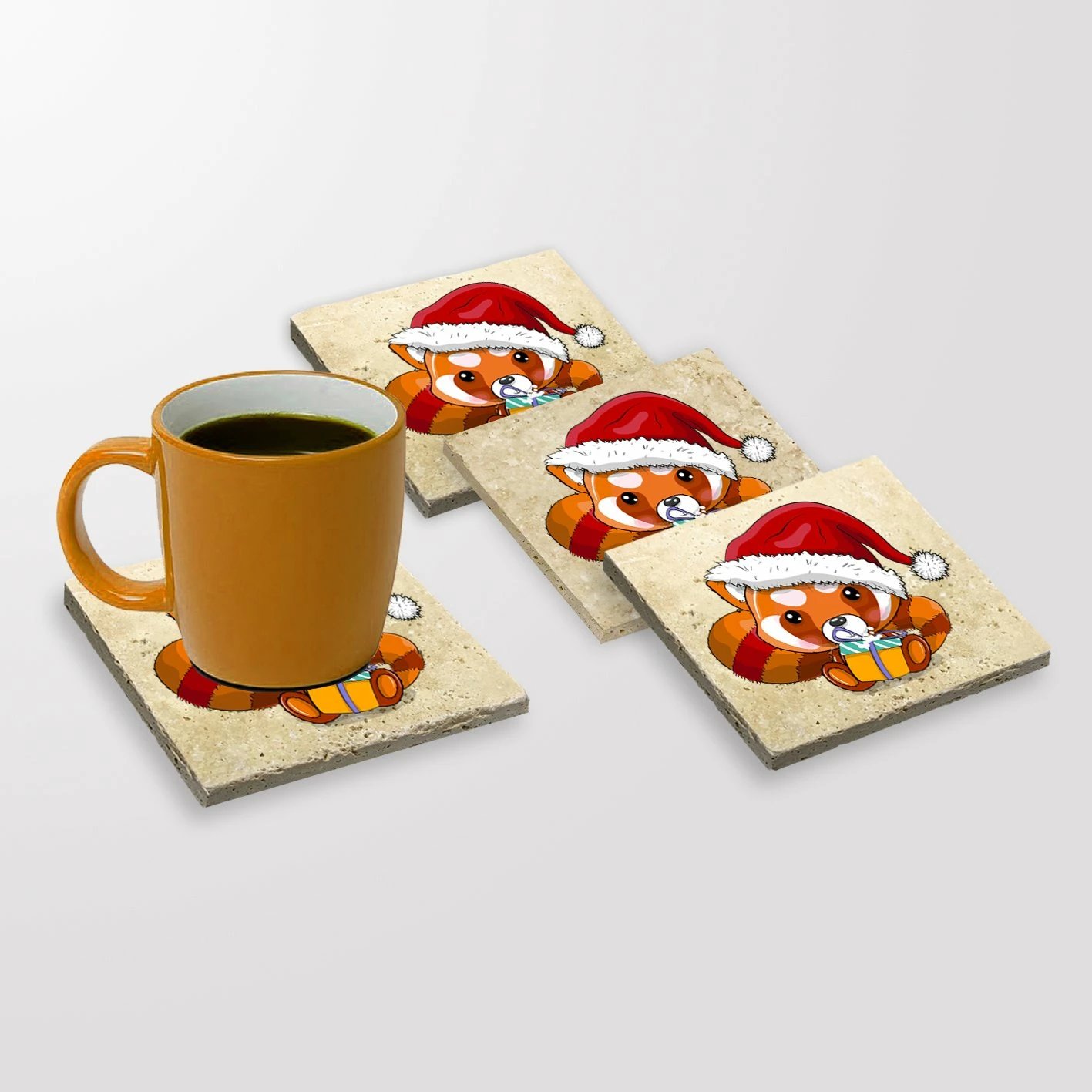 Nënstola guri natyral për gota (4 copë), Hermia, TBA059946