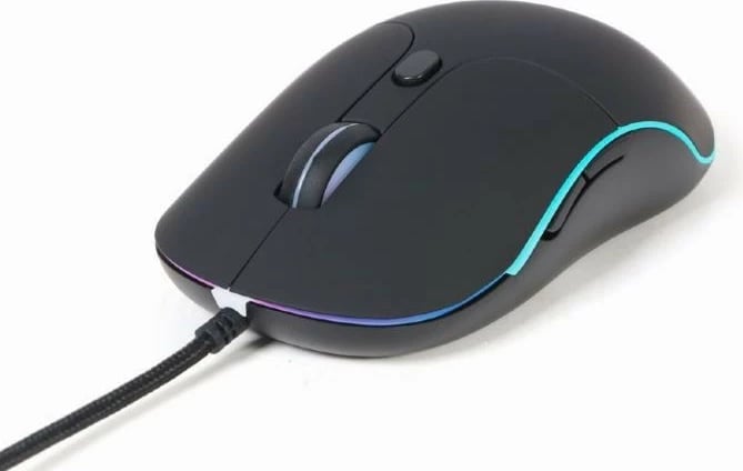Maus Gembird MUS-UL-02 me ndriçim, 6 butona, USB, i zi