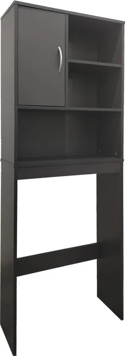 Dollap për lavatriçe, ngjyrë antracit, Tazien, 60x24x168.5cm