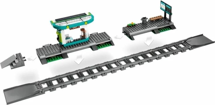 Lego set City tram me stacion