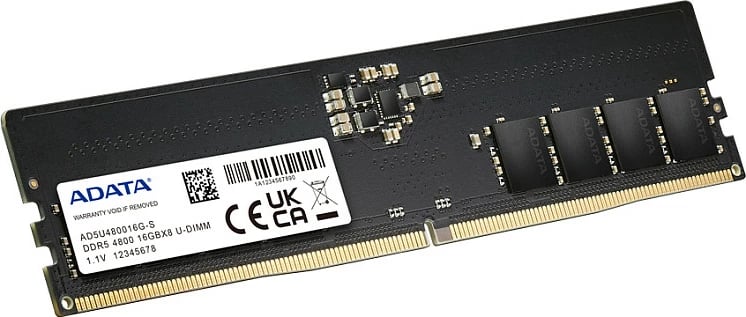 RAM Memorje ADATA 16GB DDR5 4800MHz CL38, e zezë