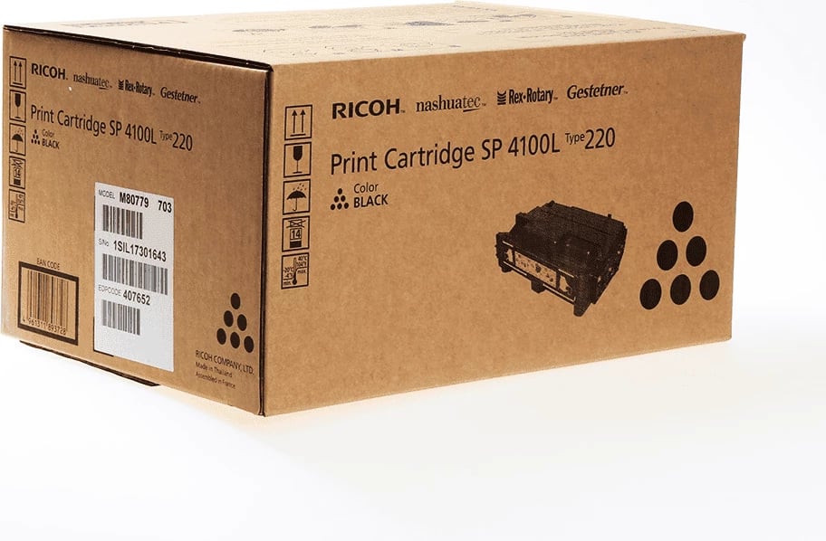 Toner, Ricoh, Type 220 407652, 7500 faqe, standard, e zezë, 1 copë