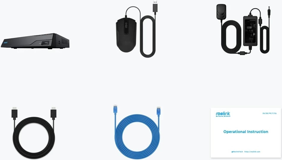 NVR Reolink NVS8, 8-Kanal, PoE, 2TB, e zezë