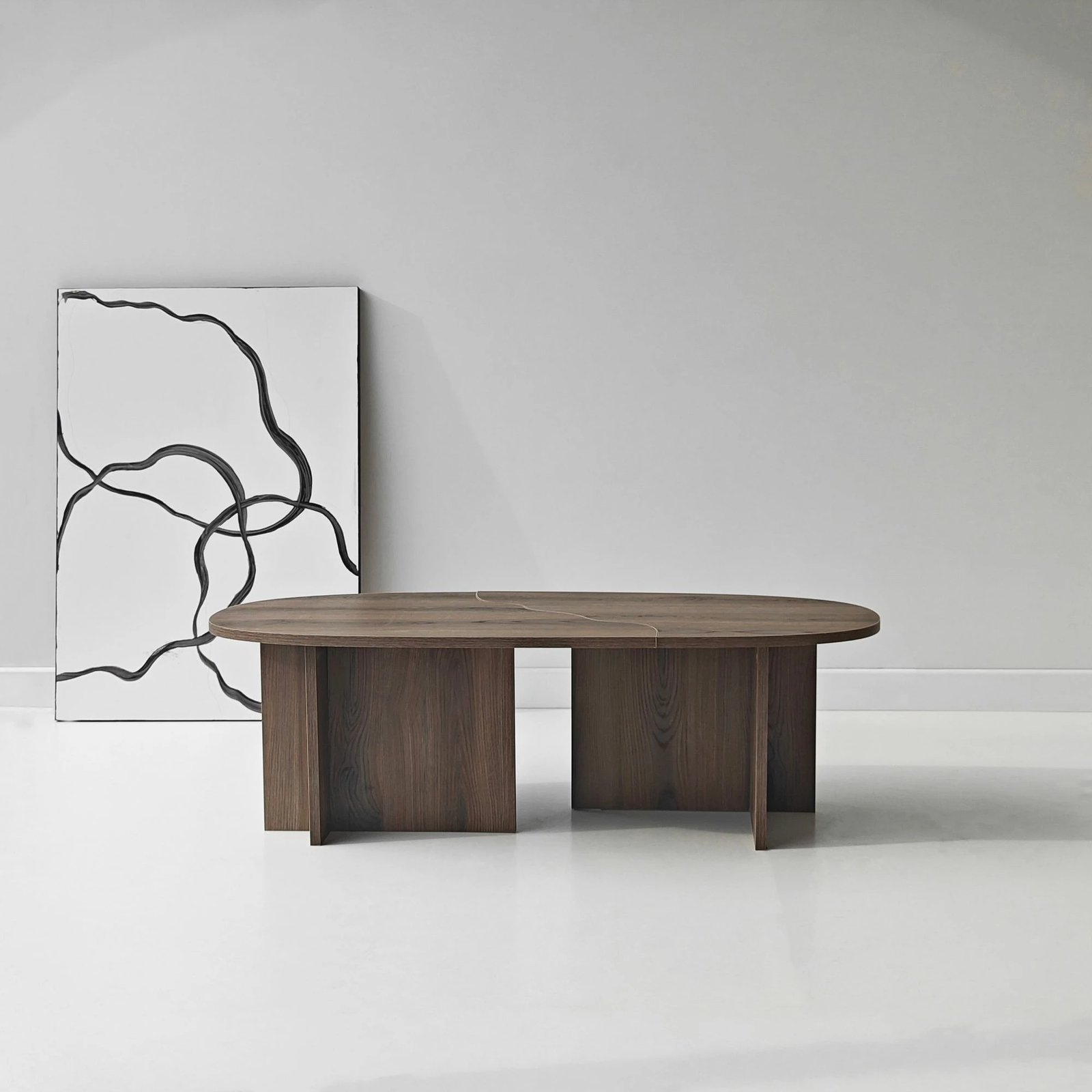 Tavolinë kafeje Skye Decor, ngjyrë arrë, Missisipi