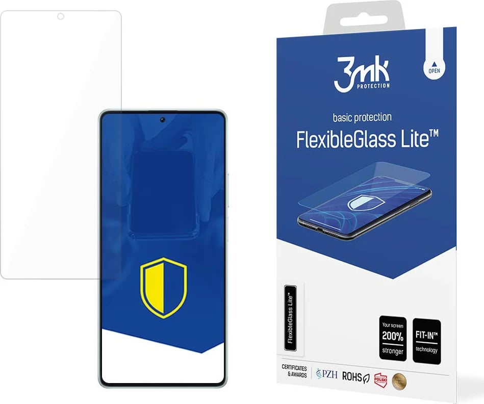 Xham mbrojtës hibrid 3mk FlexibleGlass Lite për Xiaomi Poco F5, Transparent