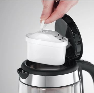 Ibrik elektrik Russell Hobbs Clarity 1.5L, 2200W, xham/çelik inoks, transparent