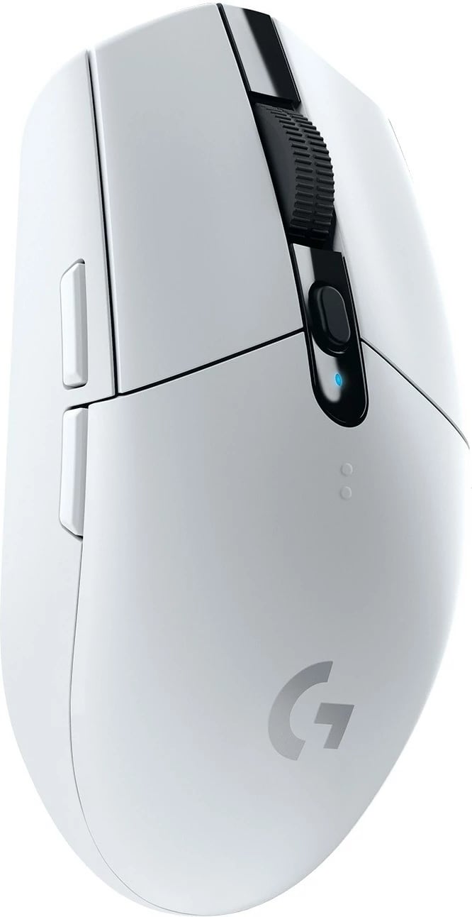 Maus Logitech G G305 LIGHTSPEED, Wireless, 12000 DPI, e bardhë