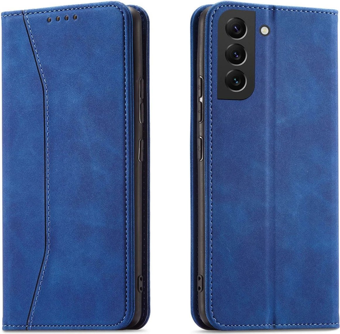 Mbështjellës Hurtel Magnet Fancy Case për Samsung Galaxy S23+, me kapak, portofol dhe qëndrim, Blu